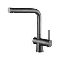 Смеситель Paulmark Dosse Do214418-GM, вороненая сталь