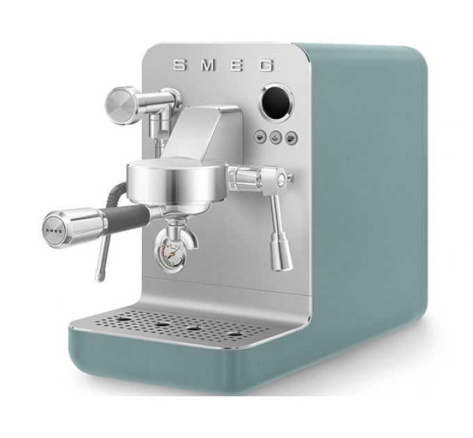 Кофемашина рожковая эспрессо SMEG EMC02EGMEU изумрудно-зеленый матовый