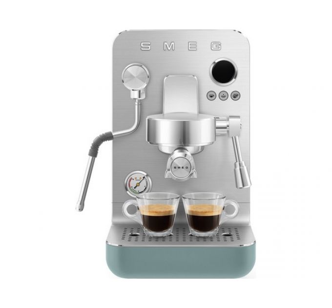 Кофемашина рожковая эспрессо SMEG EMC02EGMEU изумрудно-зеленый матовый