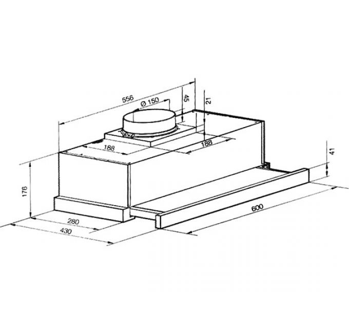 Вытяжка GRAUDE DHF 60.0 W