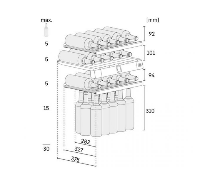 Винный шкаф Liebherr EWTdf 1653-26 001 Vinidor встраиваемый