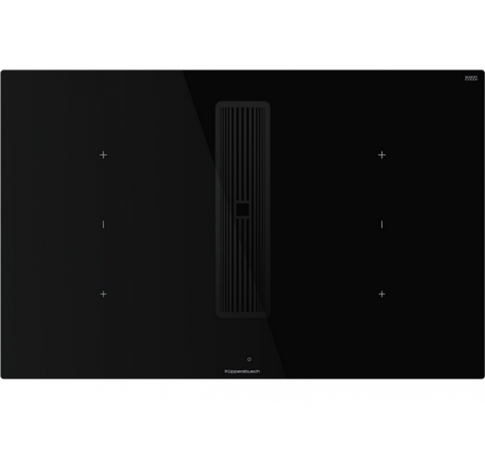 Варочная панель Kuppersbusch KMI 8350.0 SR Black Chrome индукционная с вытяжкой