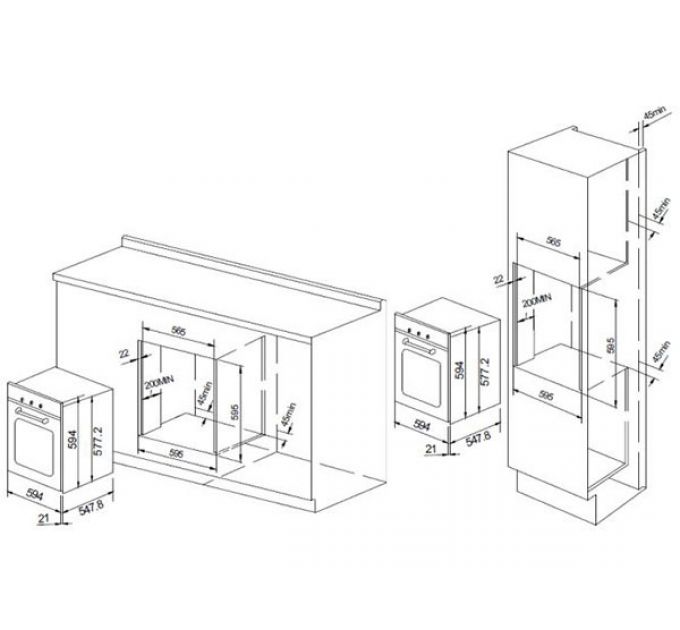 Духовой шкаф GRAUDE BE 60.2 E