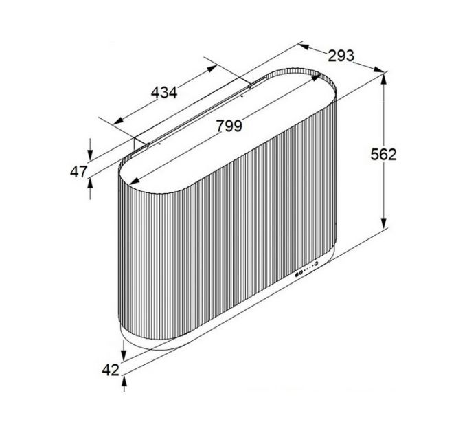 Вытяжка MAUNFELD MURANO 80 золотой