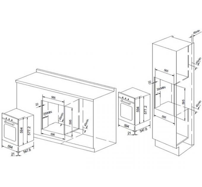 Духовой шкаф GRAUDE BK 60.3 EL