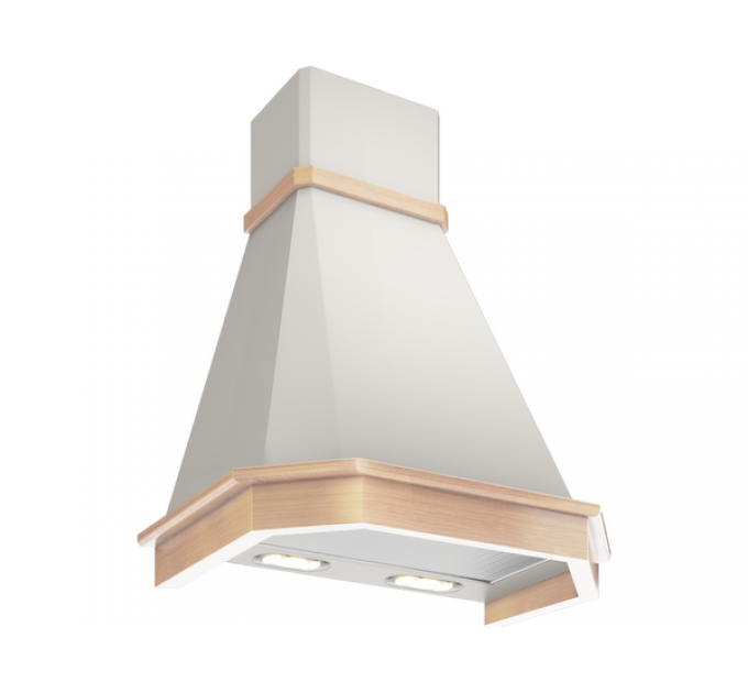 Вытяжка Elikor Камин Грань 90П-650-П3Л бежевый/дуб неокр.