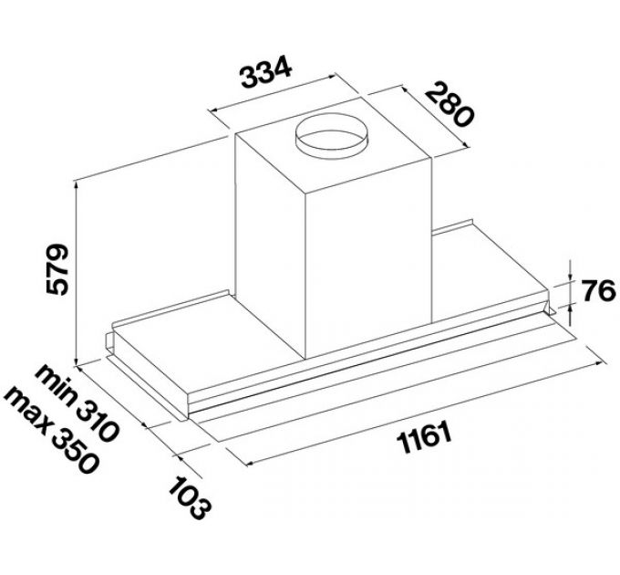Вытяжка Falmec VIRGOLA TOUCH NRS 120