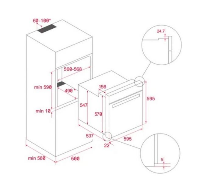 Духовой шкаф TEKA AIRFRY HLB 84-G1 P Infinity Matt Black (111000080)