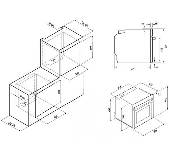 Духовой шкаф KRONA BELCANTO 60 IX