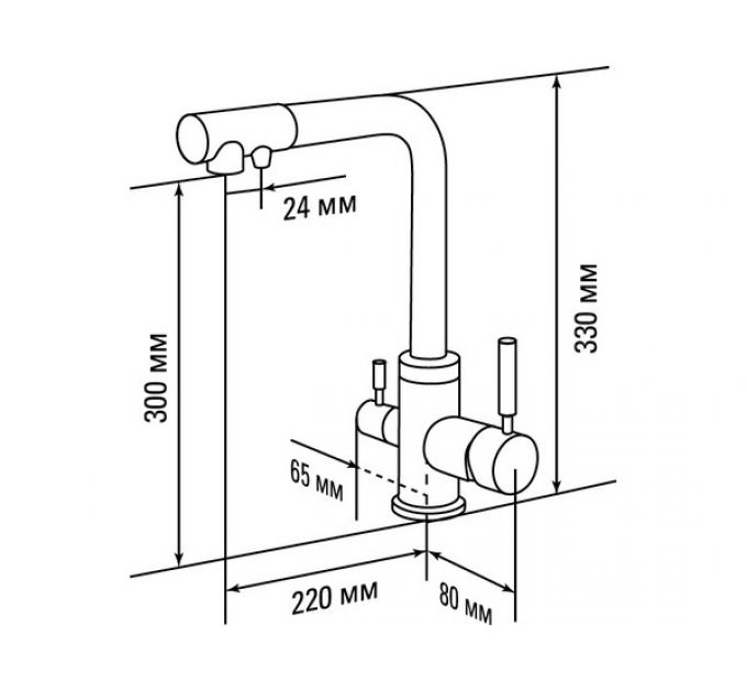 Смеситель КВАРЦ Dorado терракот GE 06