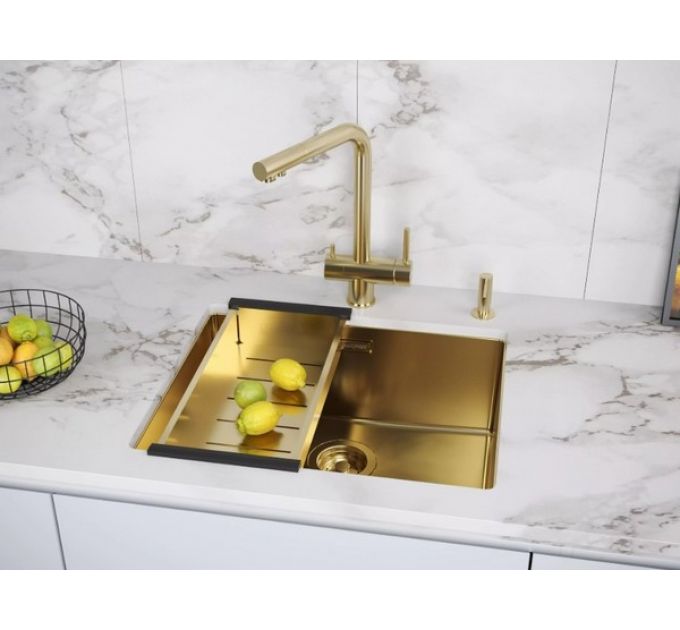 Смеситель Paulmark Skalen Sk213020-LG, светлое золото