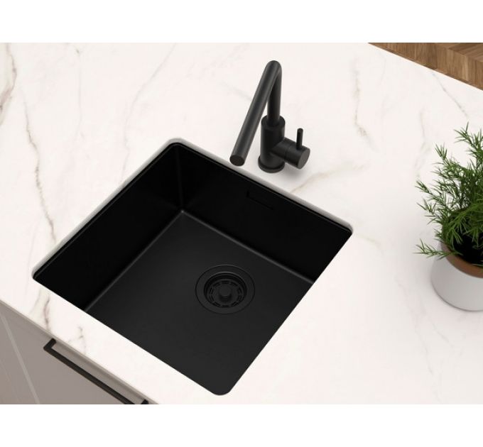 Мойка Paulmark Lassan 44 uni LA44-MBN, матовый черный
