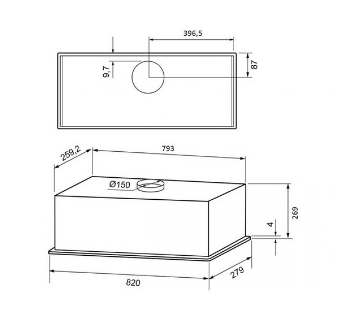 Вытяжка KRONA ASPEN 900 white SGC