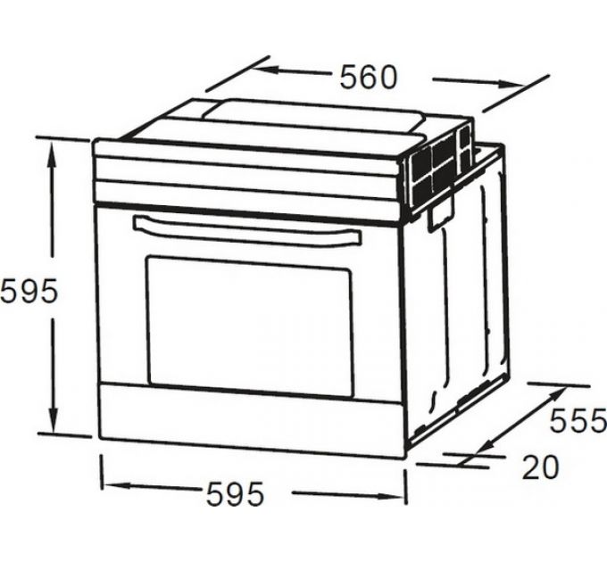 Духовой шкаф Midea MO67003GB