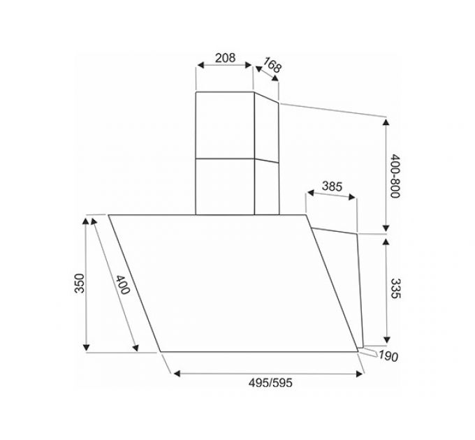 Вытяжка EXITEQ EX-1156 white