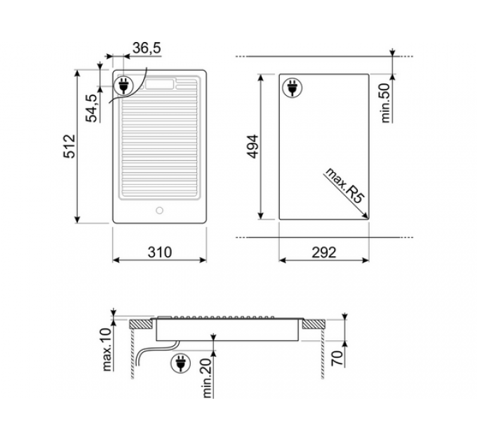 Гриль-барбекю SMEG PGF30B электрический
