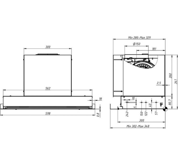 Вытяжка Elikor Sense 60П-1000-Э3Д хром