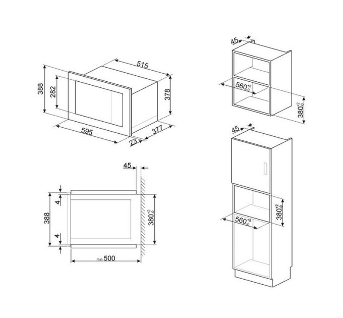 СВЧ - печь SMEG FMI625CN
