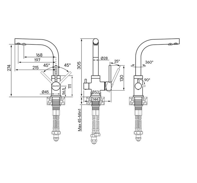 Смеситель Paulmark Essen Es213011-BR, бронза
