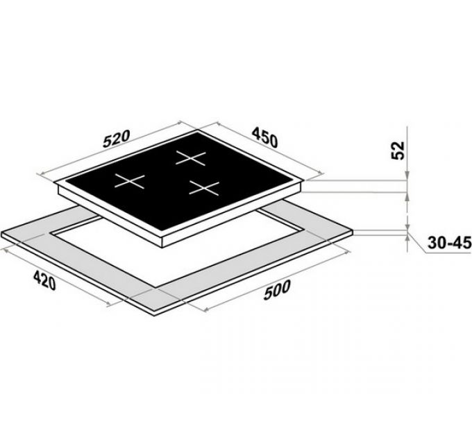 Варочная панель MAUNFELD CVCE453BDBK электрическая