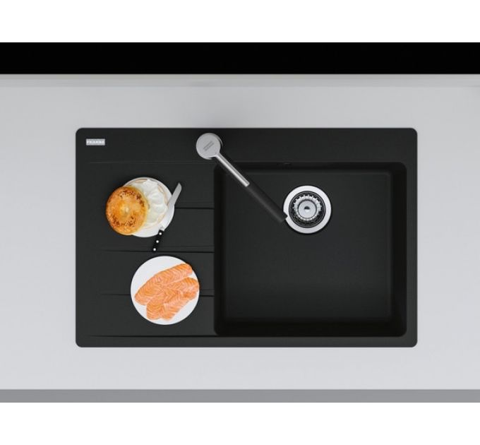 Мойка Franke CNG 611/211-78 TL, черный матовый, чаша справа (114.0639.719)