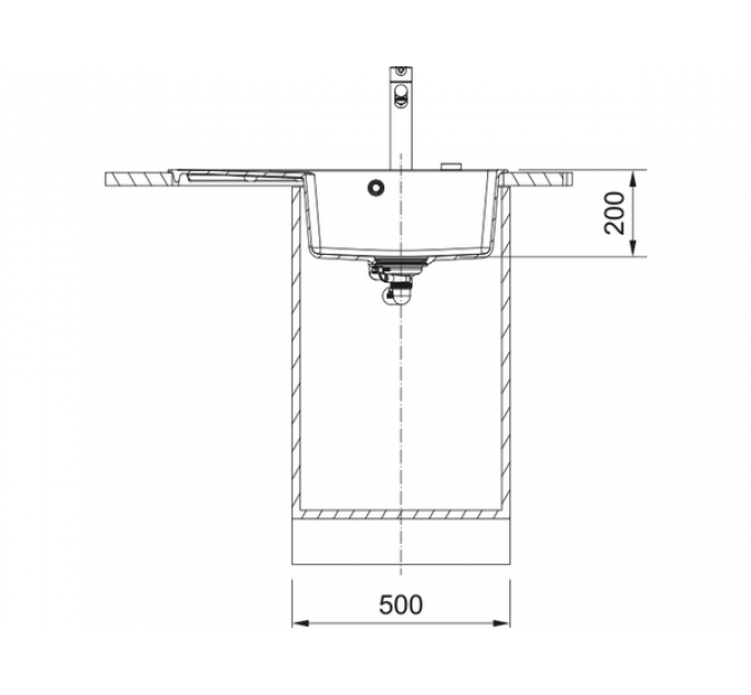 Мойка Franke CNG 611/211-78 TL, черный матовый, чаша справа (114.0639.719)