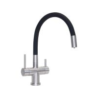 Смеситель Longran Techno LM2198 Stanless Steel/Black