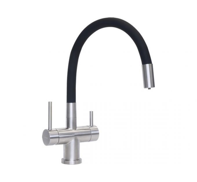 Смеситель Longran Techno LM2198 Stanless Steel/Black