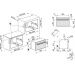 Духовой шкаф SMEG SO4602M1NR компактный с СВЧ