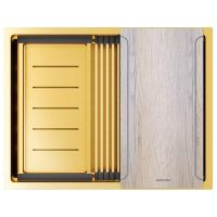 Мойка Paulmark Next-multi sink 58 uni PM785845-BG, брашированное золото