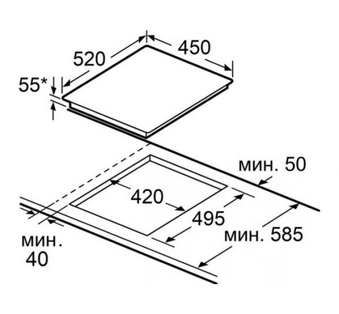 Варочная панель MAUNFELD CVI453SBWH LUX Inverter индукционная