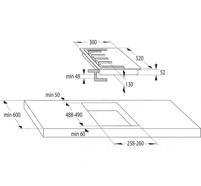 Варочная панель Gorenje GC321B газовая