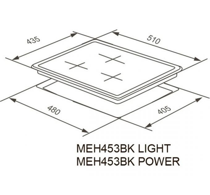 Варочная панель MEFERI MEH453BK POWER электрическая