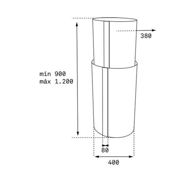 Вытяжка Teka CC 485 BLACK-SS (40480330)