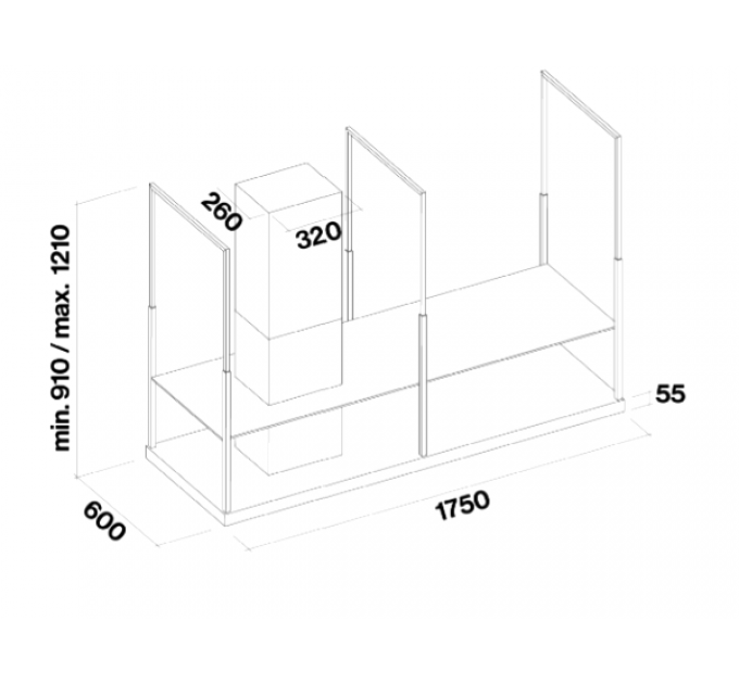 Вытяжка Falmec EUROPA BLACK 175