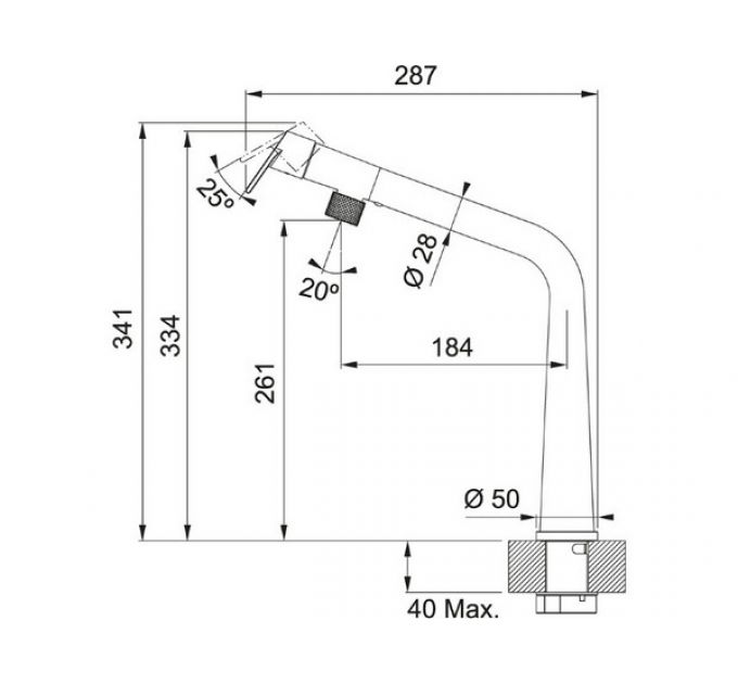 Смеситель Franke Icon, черный матовый (115.0625.187)