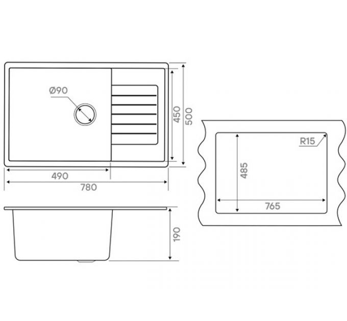 Мойка Kuchenstern FLUG 60 жасмин