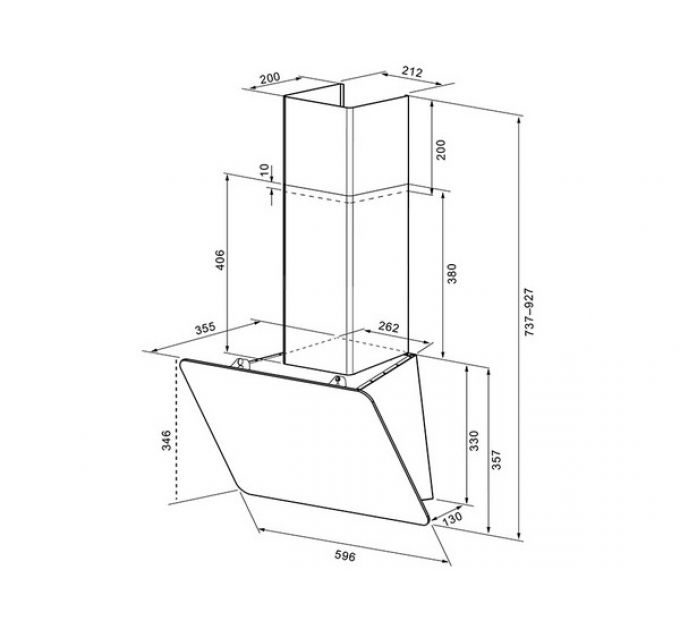 Вытяжка KRONA LIORA 600 white S