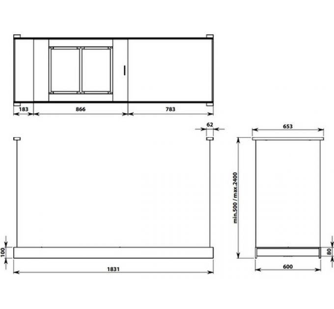 Вытяжка Falmec LIGHT 180 BLACK