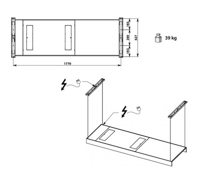Вытяжка Falmec LIGHT 180 BLACK