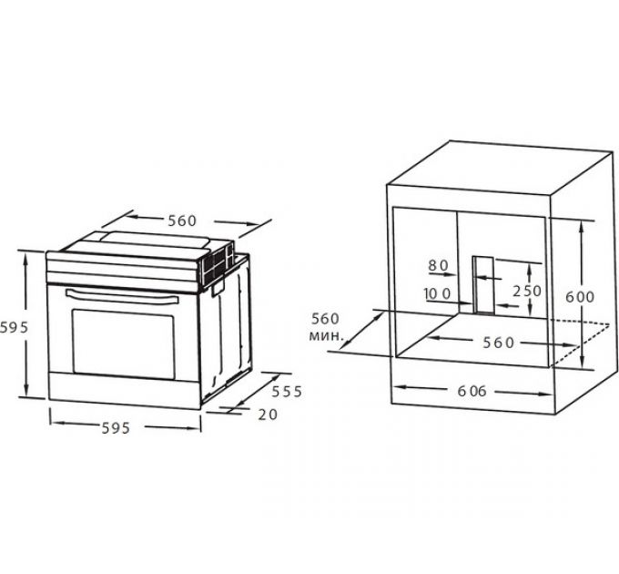 Духовой шкаф Midea MO78107CGB