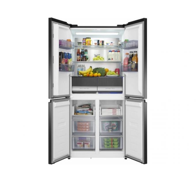 Холодильник MEFERI MFR83BLACK IX TOTAL NO FROST CROSS DOOR COMFORT