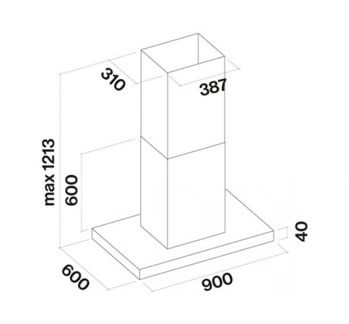 Вытяжка Falmec LUMEN ISOLA NRS 90
