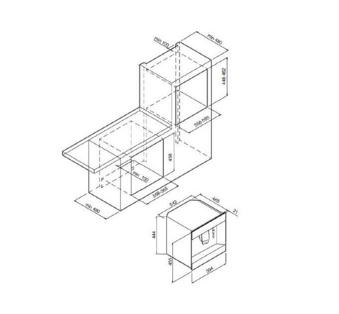 Кофемашина Graude KV 45.0 SE встраиваемая