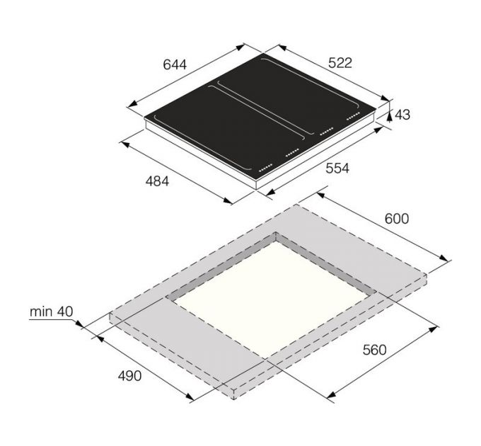 Варочная панель ASKO HI1655G индукционная