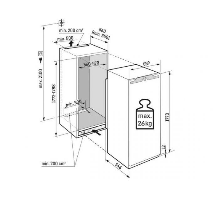 Холодильная камера Liebherr IRe 5100-22 001 встраиваемая