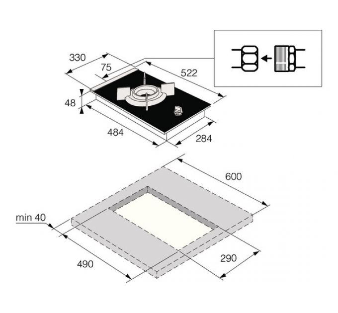 Варочная панель ASKO HG8313BGB1 газовая