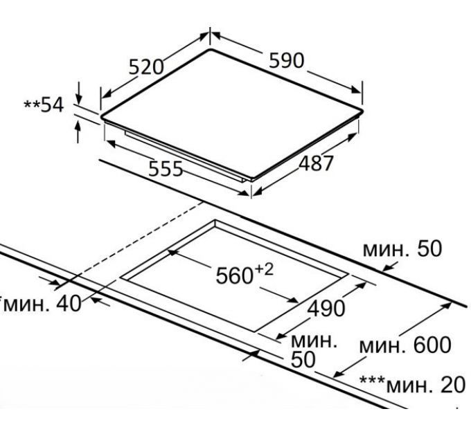 Варочная панель Jacky's JH MB66 электрическая