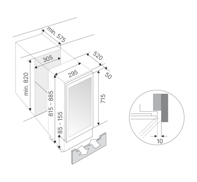 Винный шкаф Kuppersbusch FWKU 1531.0 S встраиваемый