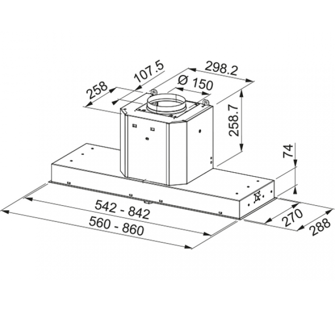 Вытяжка Franke FMY 608 BI BK (110.0456.723)